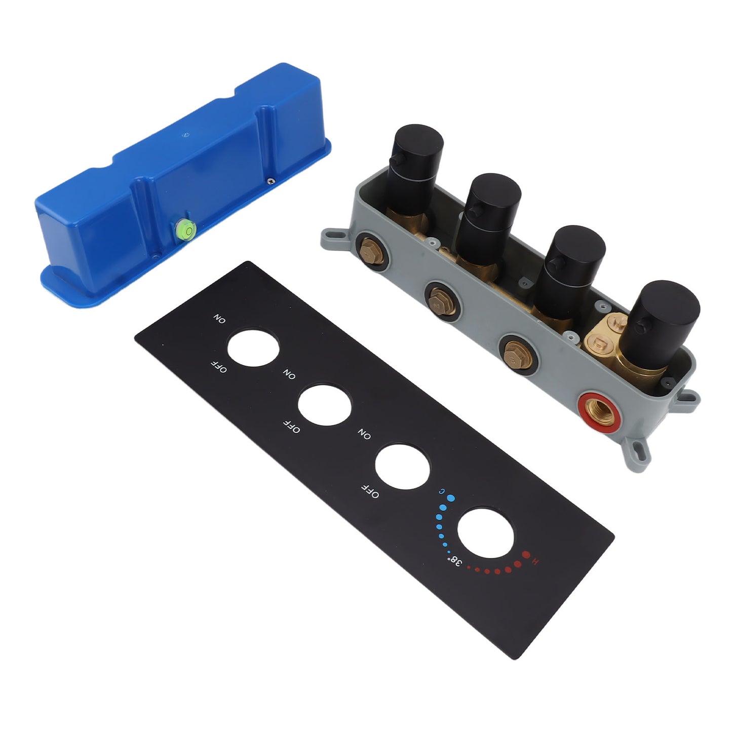 Shower Diverter Valve Concealed Thermostatic Mixer Brass 3 Way Kit