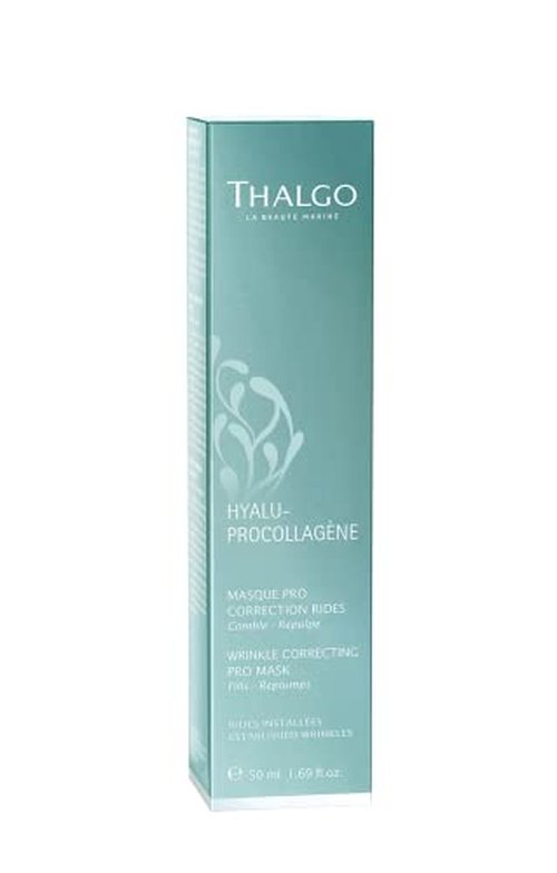 THALGO Marine Skincare, Wrinkle Correcting Pro Mask, Hyaluronic Acids and Marine Pro-Collagen Face Mask, 50ml, 1.69 fl. oz.