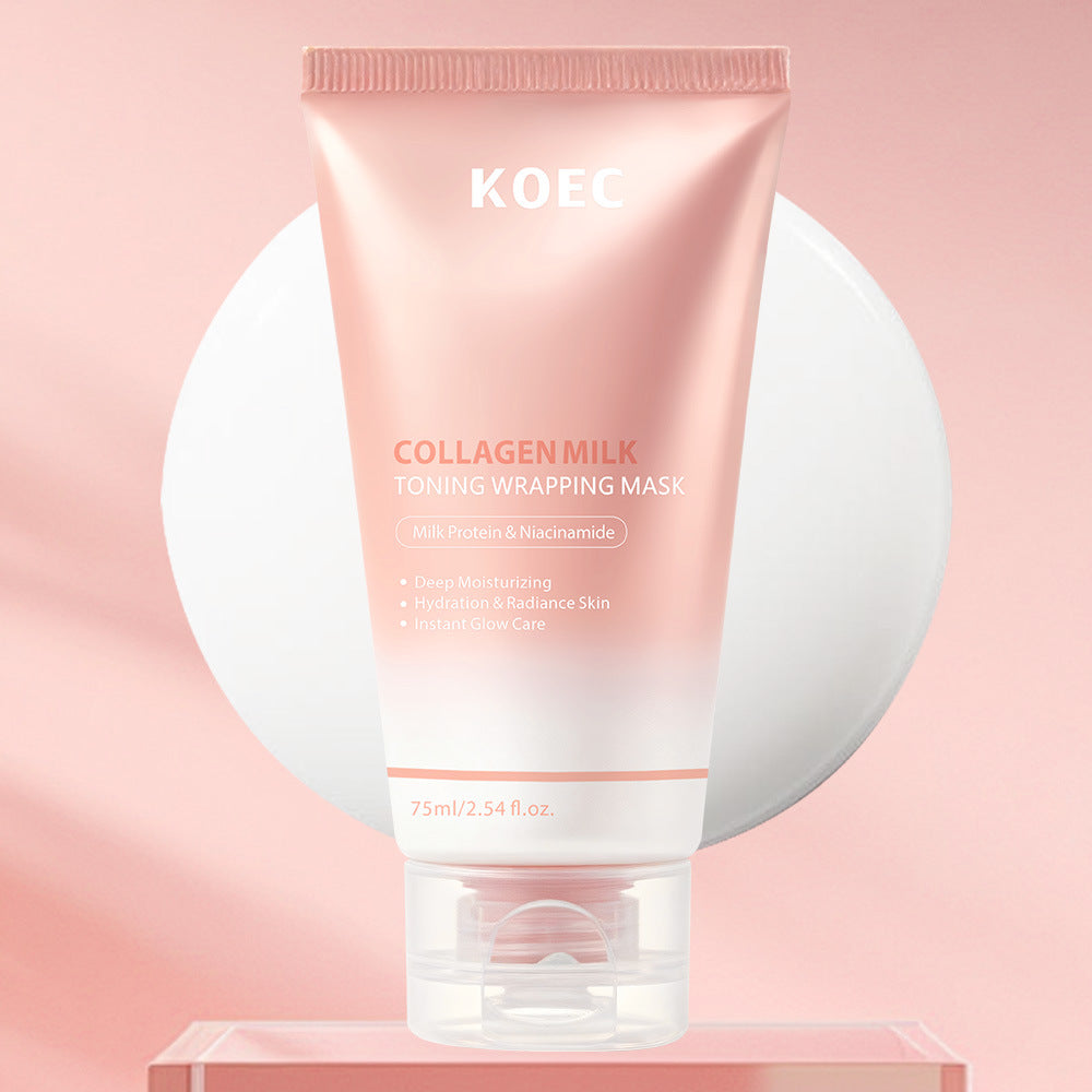 Milk Peel-Off Facial Mask with Collagen and Microneedle - Skin Care Tool