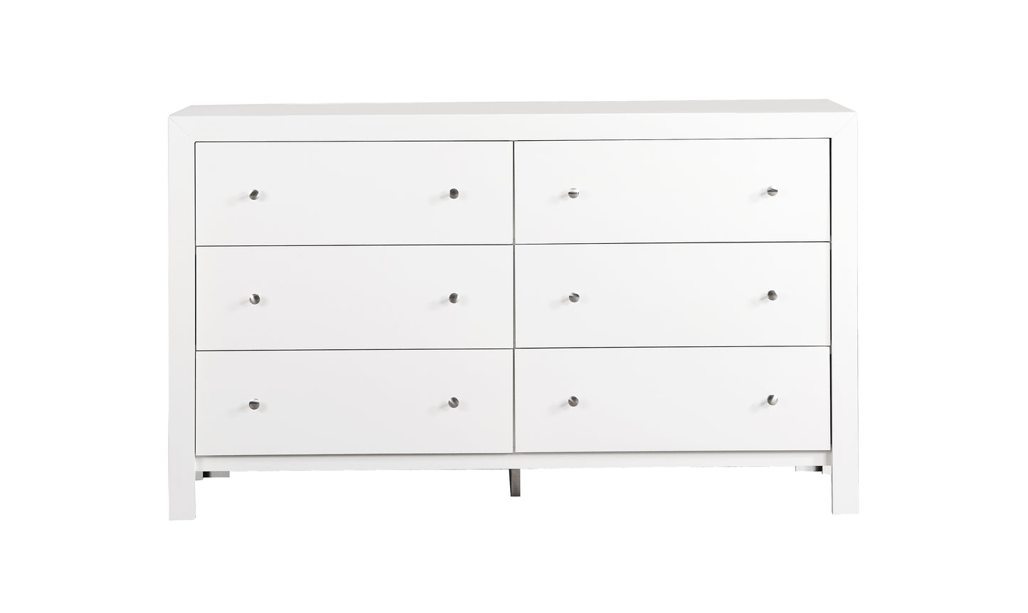 Elegant White Transitional Dresser