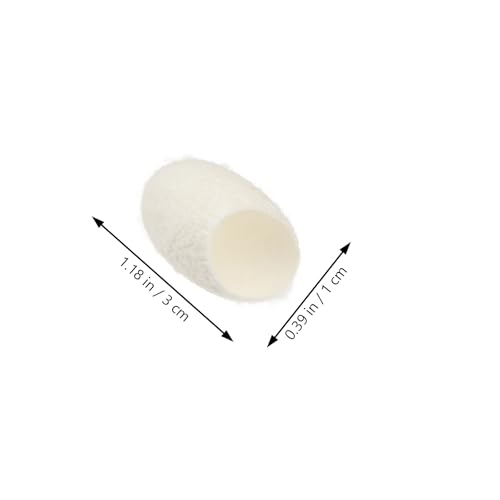 Minkissy 100 Pcs Natural Silkworm Cocoons Face Silk Ball Cocoons for Facial Care