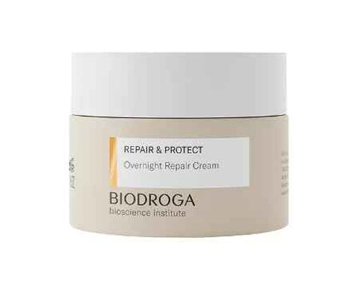 Biodroga Bioscience Institute Repair & Protect Overnight Repair Cream Night Cream 50 ml - Anti-Age Moisturiser for Firm Skin, Line Reduction & Energy Boost with Black Forest Complex