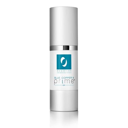 Osmotics Blue Copper 5 PRIME Eye - Advanced Eye Repair Cream with Copper Peptides | Reduces Fine Lines, Wrinkles, Dark Circles & Puffiness | Lifts & Firms Delicate Skin - 0.5oz