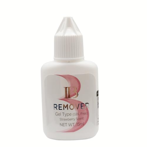 Eyelash Extensions Remover Gel Type Glue Remover from Korea IB Beauty Gel Remover Strapwberry Scent 15ml For Eyelash Extensions for Professional Use by LAVA