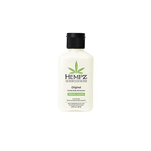 HEMPZ Body Lotion - Floral & Banana Daily Moisturizing Cream, Shea Butter Hand and Body Moisturizer - Hemp Lotion - Skin Care Products, Hemp Seed Oil - Mini, 2.25 oz.