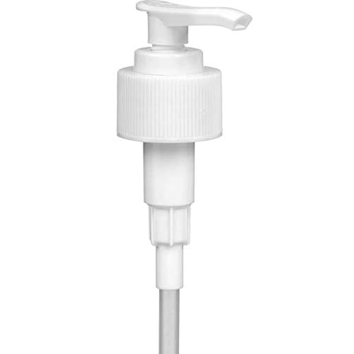 White Soap and Lotion Pump, Fits Most 32oz Castile Soap Bottles, 28/410 Neck, 5cc Dispensed Per Pump (2 Pack)