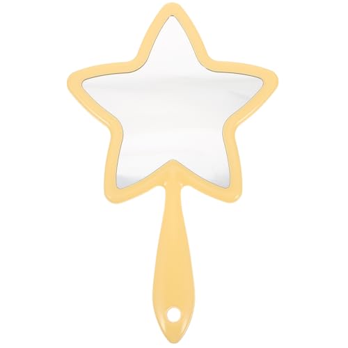 minkissy Portable Star Handheld Makeup Mirror with Elegant Handle for Travel and Home Use Perfect for Makeup Application and Personal Care