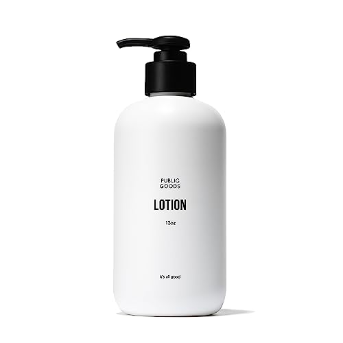 Public Goods Body & Hand Lotion for Women & Men | Natural Moisturizing Daily Lotion for Dry & Itchy Skin | Paraben & Sulfate Free | Made with Organic Essential Oils | Made in Canada | 12 Fl Oz Bottle
