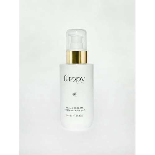 N.Bios Ntopy Aralia Cordata Soothing Ampoule - Korean Ampoule for Face, Moisture Ampoule, Ultimate Calming for sensitive skin, 4.05 oz