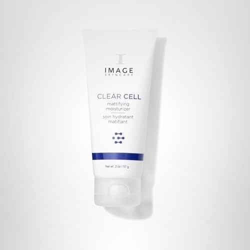 IMAGE Skincare, CLEAR CELL Mattifying Moisturizer, Facial Lotion Hydrates Oily Prone Skin, Removes Excess Shine, 2 oz