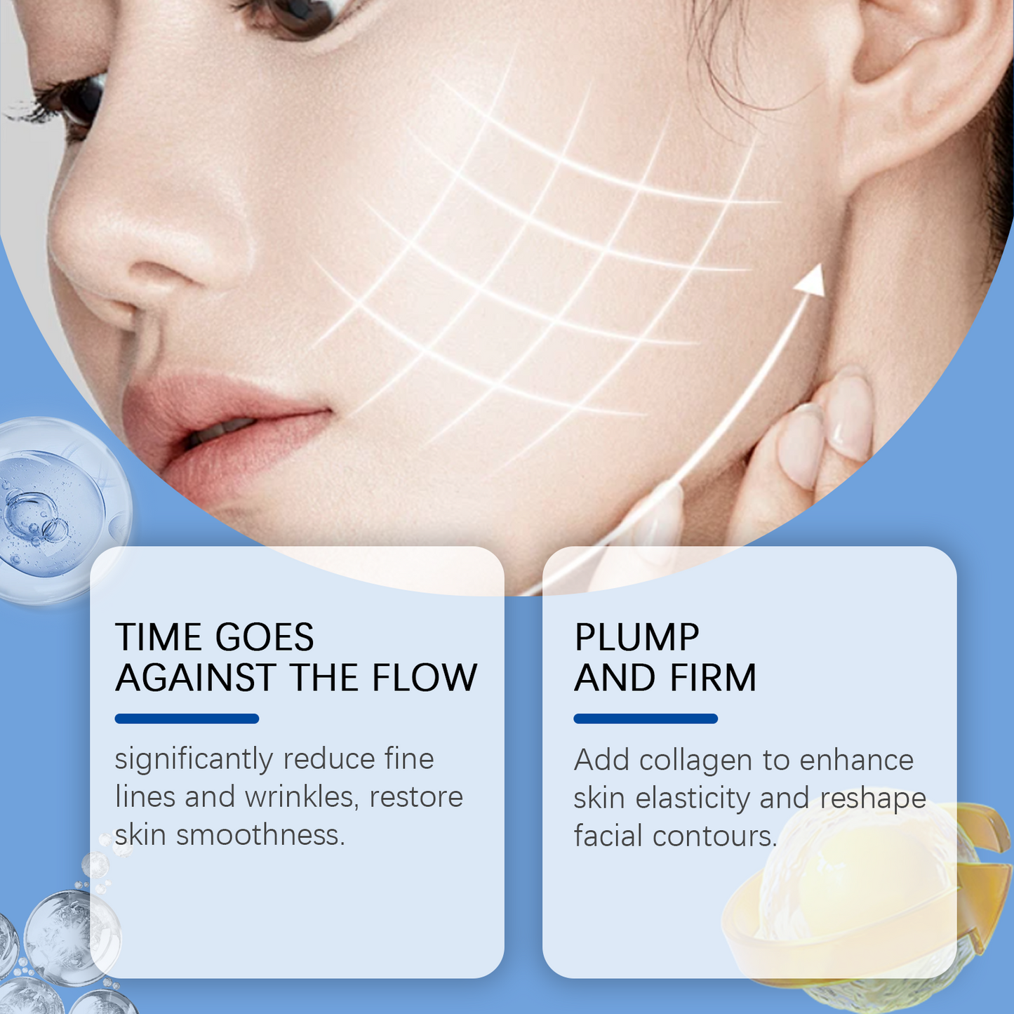 Collagen Face Serum with Vitamin C & Hyaluronic Acid - Anti-Aging Hydration