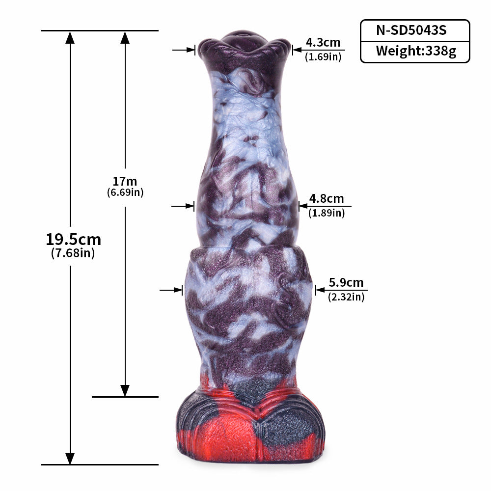 Private Enema Supplies Silicone Kit with Dragon Pattern - Adult Wellness