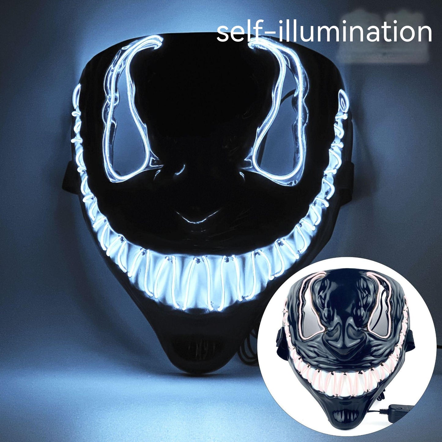Halloween Luminous LED Mask for Dance Party Multi-Color Variants