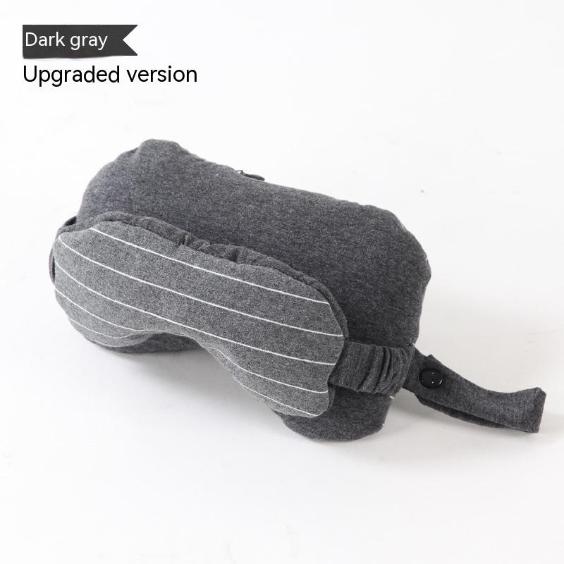 2-in-1 Eye Mask & Neck Pillow with Foam Filling