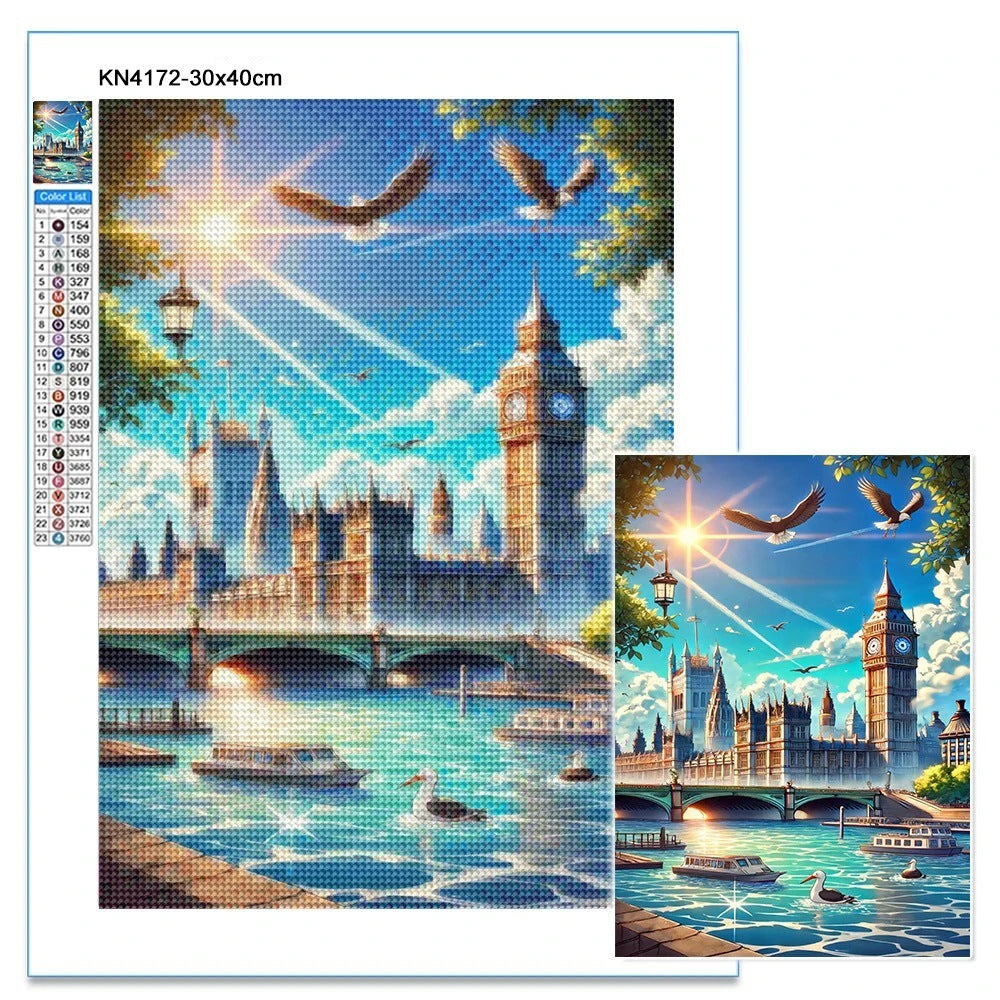 Diamond Painting Landscape DIY Wall Art for Living Room Decor - Multiple Sizes