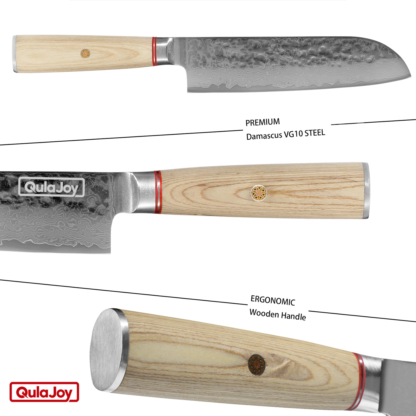 Professional 6.9 Inch Nakiri Knife - 67-Layers Damascus Steel