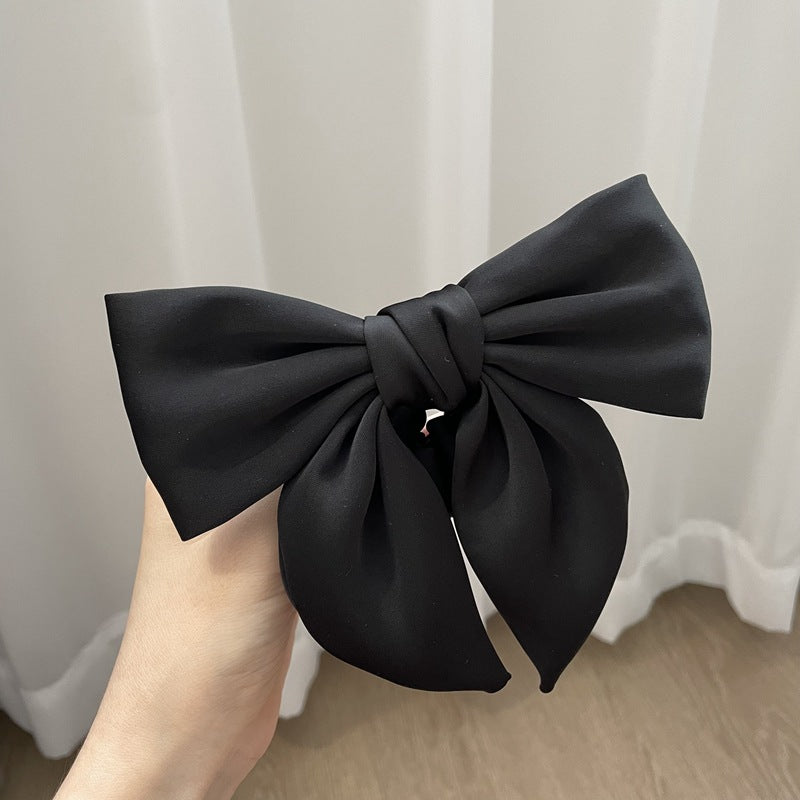 Satin Bow Hair Clip - Mori Style