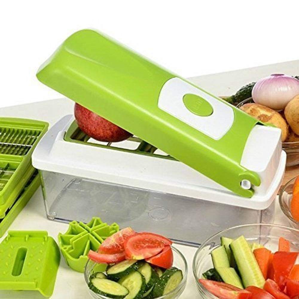 12-Piece Multi-Functional Vegetable Chopper Set - Food Dicer & Slicer for Kitchen