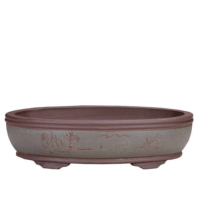 Large Purple Sand Flowerpot - Garden & Household Decoration