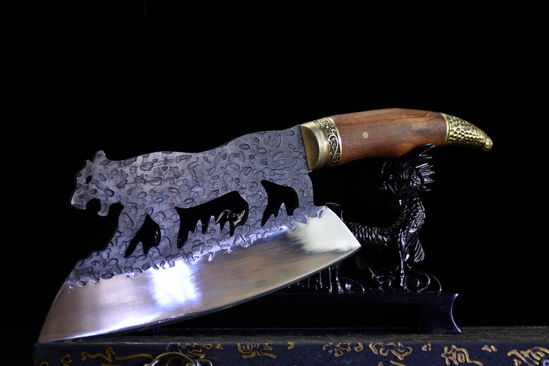 Snow Leopard Bone Cutter - Kitchen & Dining Cooking Tool, Silver