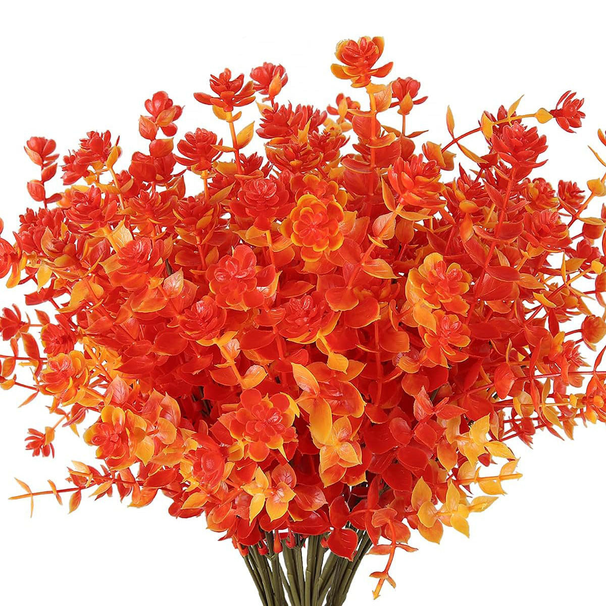 Autumn Artificial Flowers for Home Garden Outdoor Decor - Fake Faux Floral Arrangements