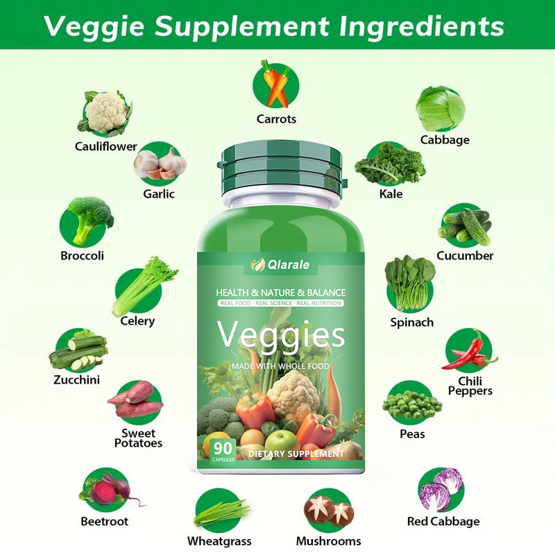 Whole Food Fruits & Vegetables Supplement - 90 Capsules (30 Servings)