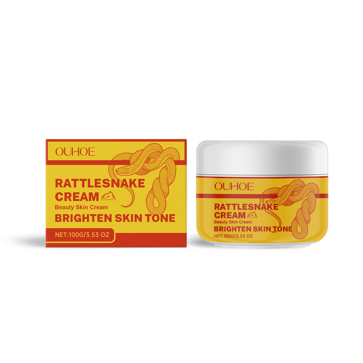 Brightening Face Cream with Vitamin C & Snake Oil - Moisturizing Skincare