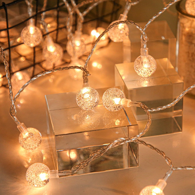 Waterproof LED Bubble Ball String Lights for Outdoor & Indoor Decoration