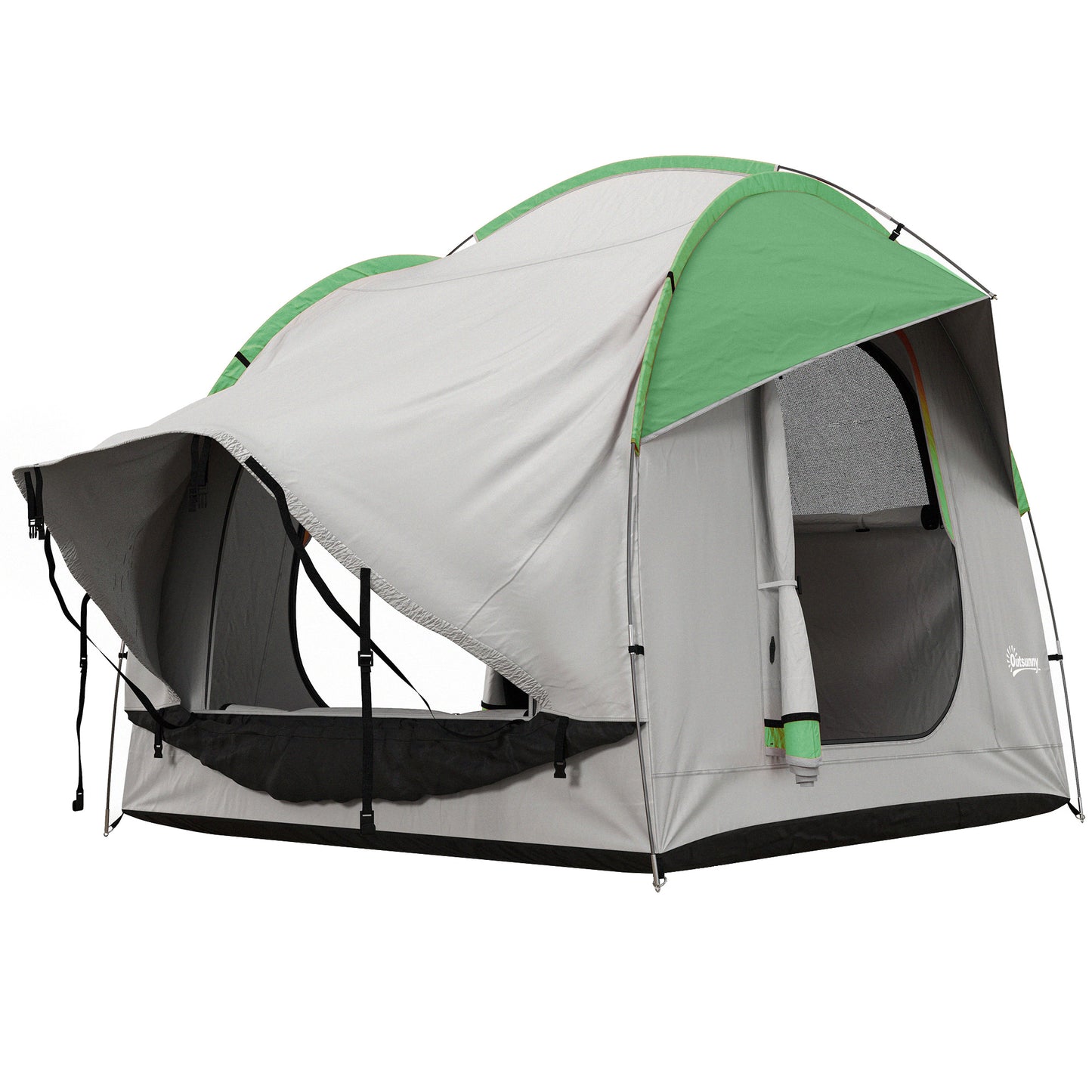 Waterproof SUV Tent for 5-6 Person Camping - Gray & Green
