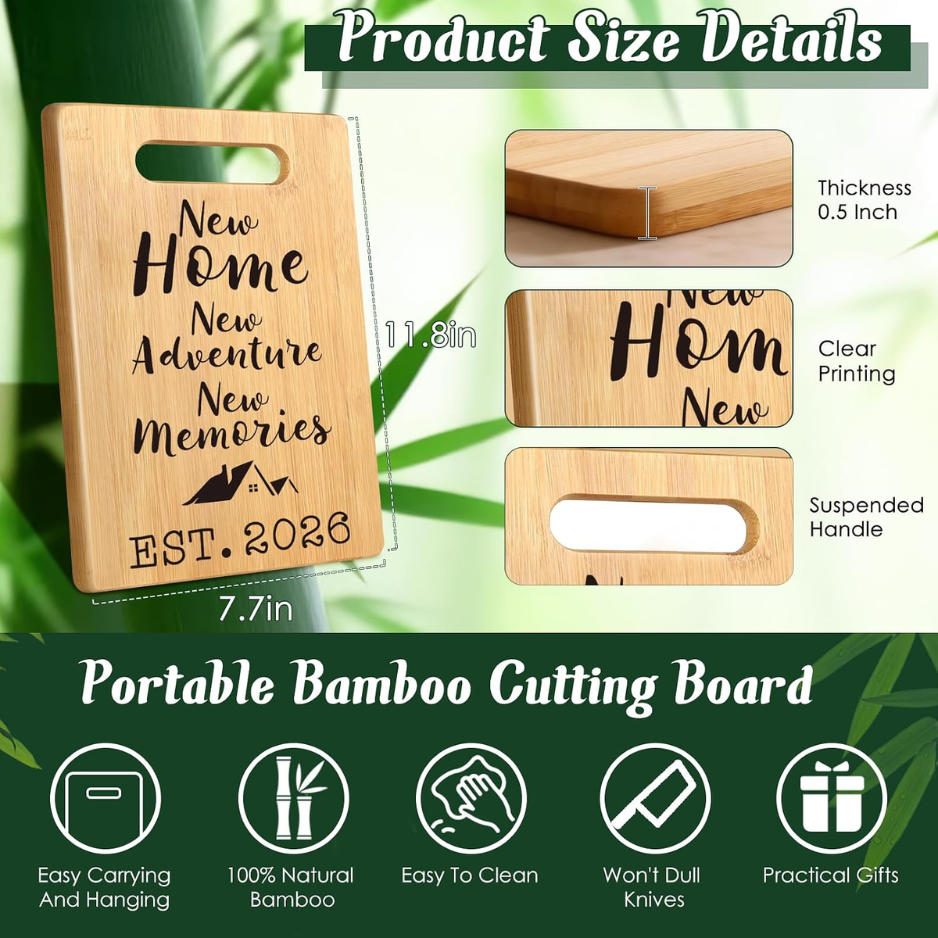 New Home Cutting Board - New Adventure & Memories 2026
