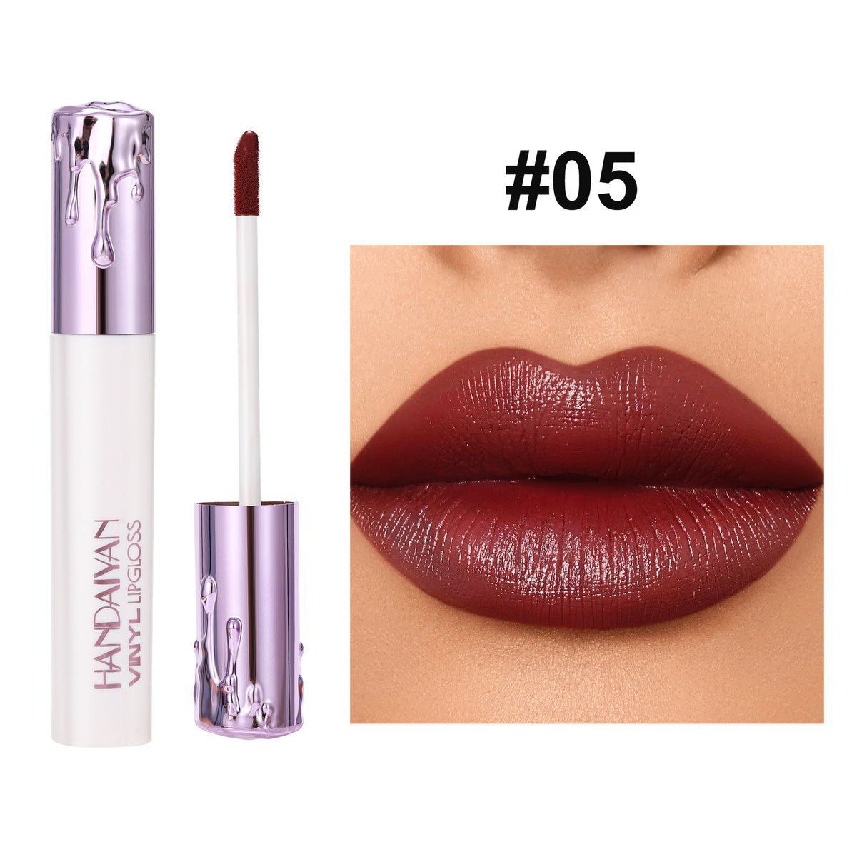 Matte Lip Gloss Long Lasting Waterproof No Stain on Cup - Moisturizing Lip Lacquer