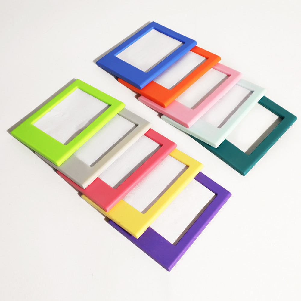 Magnetic DIY Transparent Photo Frame 3-inch for Home & Office Decor