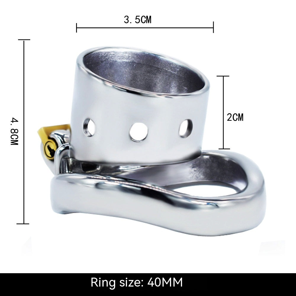 Short Stainless Steel Chastity Lock Men’s Ring Lock Adult Toy