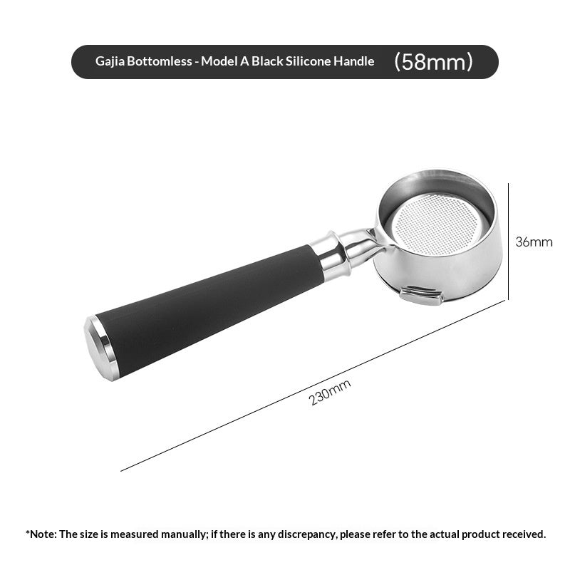 Italian-Style Coffee Machine Portafilter Bottomless Filter for Espresso