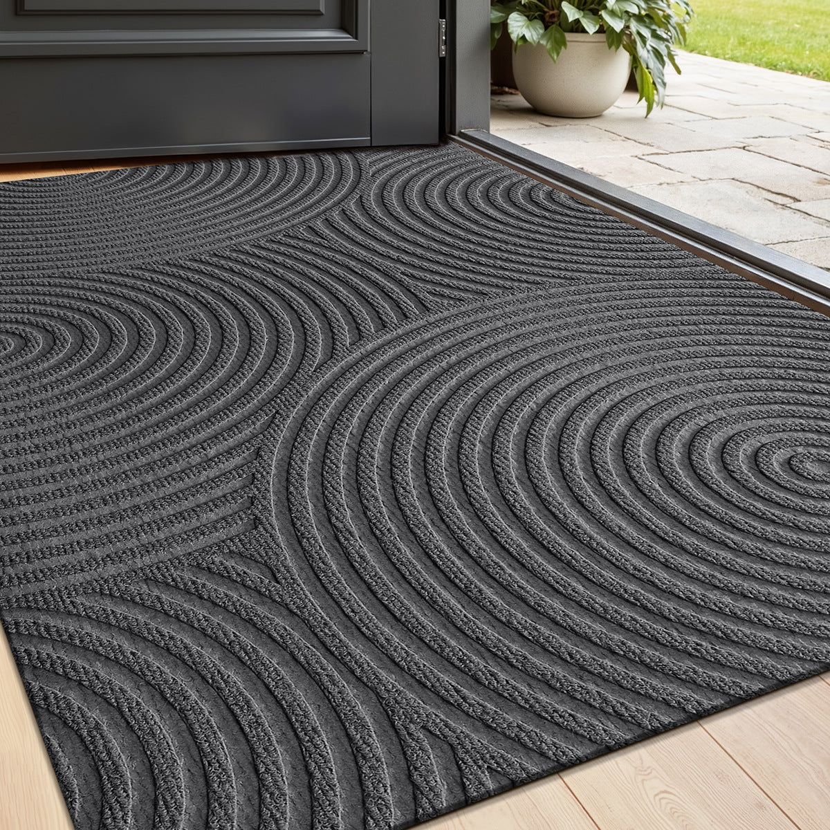 Outdoor Dirt-Trapping Doormat - Wear-Resistant, Easy to Clean for Home Use