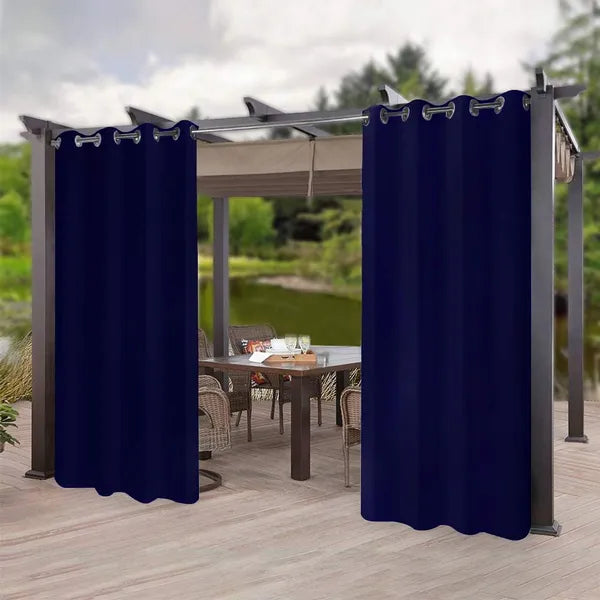 Luxurious Wool Outdoor Curtain 50x96 Inches - Sound-Absorbing Design