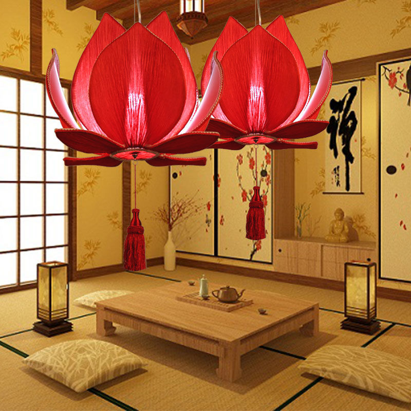 Lotus Chandelier Lantern Pendant Light for Home & Restaurant Decor