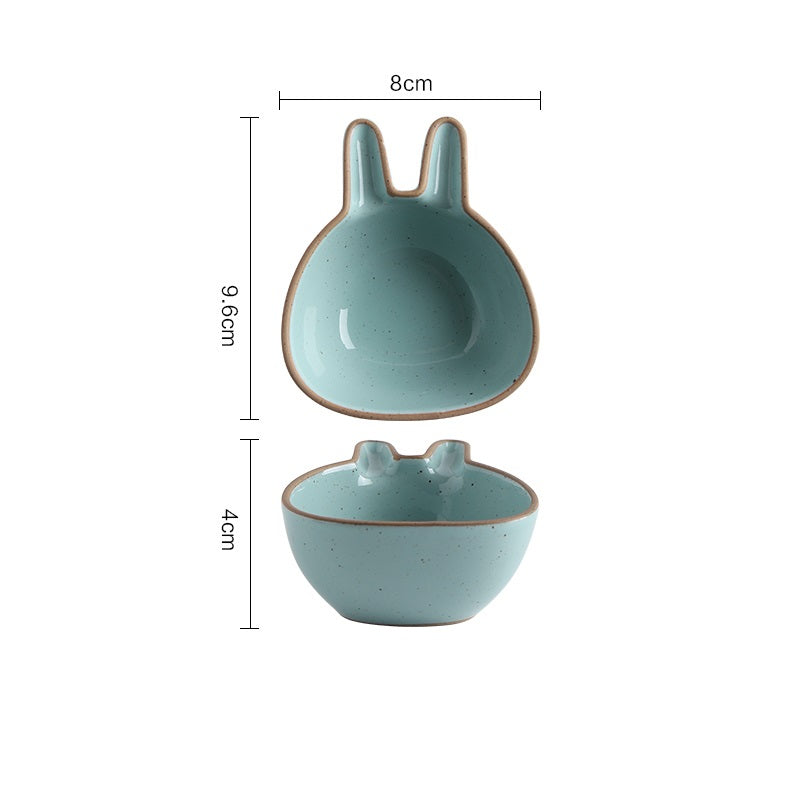 Creative Ceramic Dipping Sauce Saucer - Irregular Porcelain Small Plate for Kitchen Dining