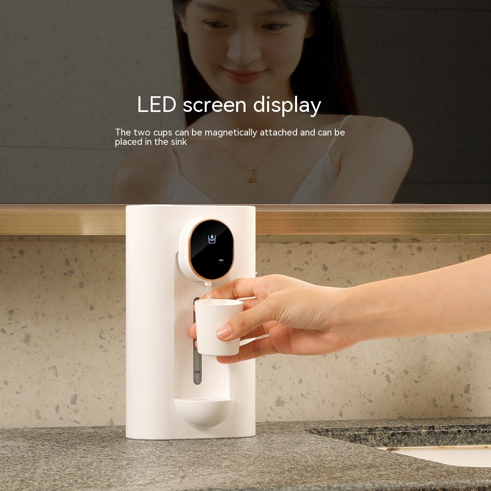 Automatic Touchless Mouthwash Dispenser Wall Mount, Adjustable & Punch-Free