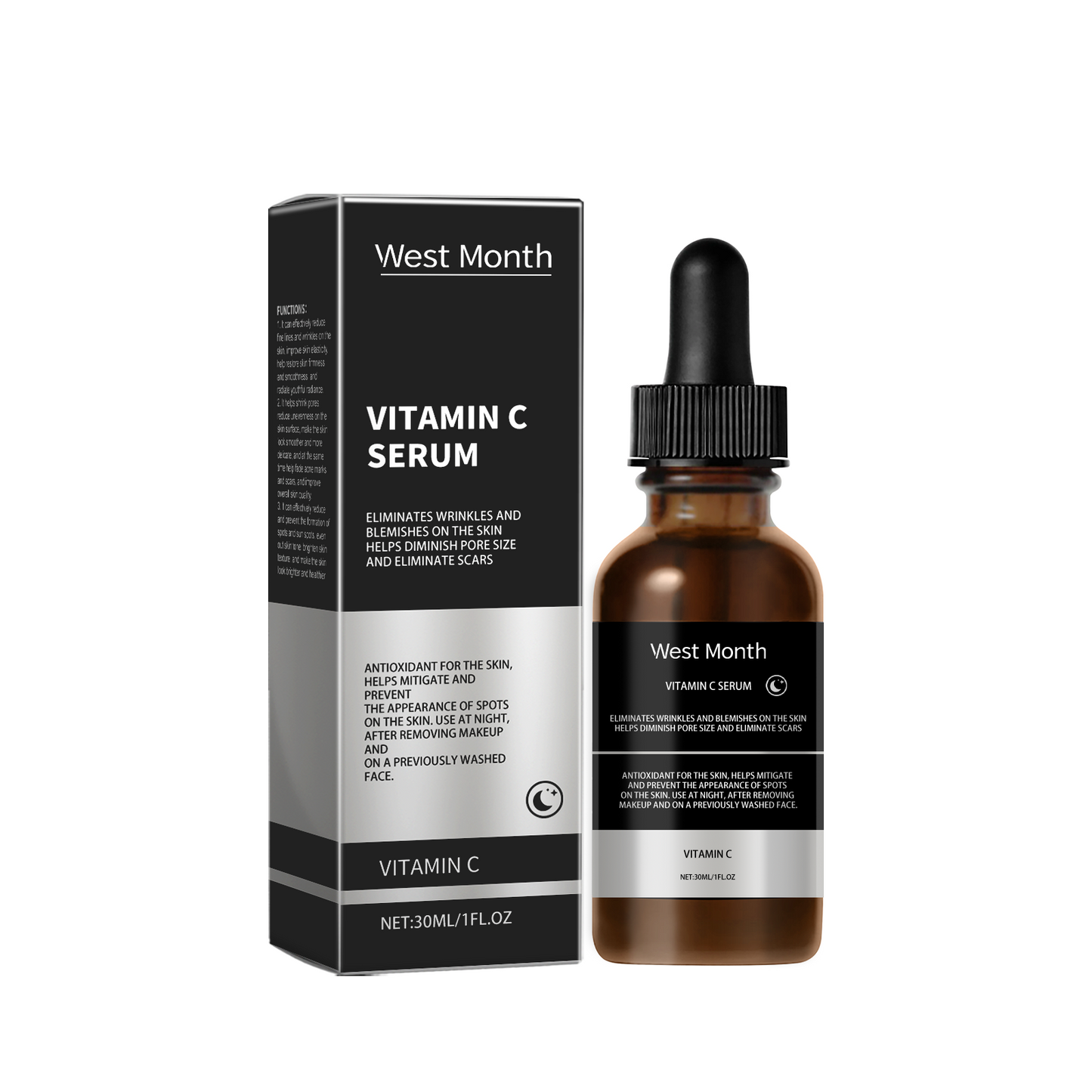 Vitamin C Face Serum with Niacinamide - Brightening & Pore Refining 30ml