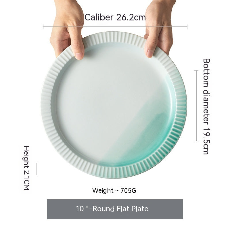Flat Dish Set for Home Kitchen - Assorted Styles & Sizes