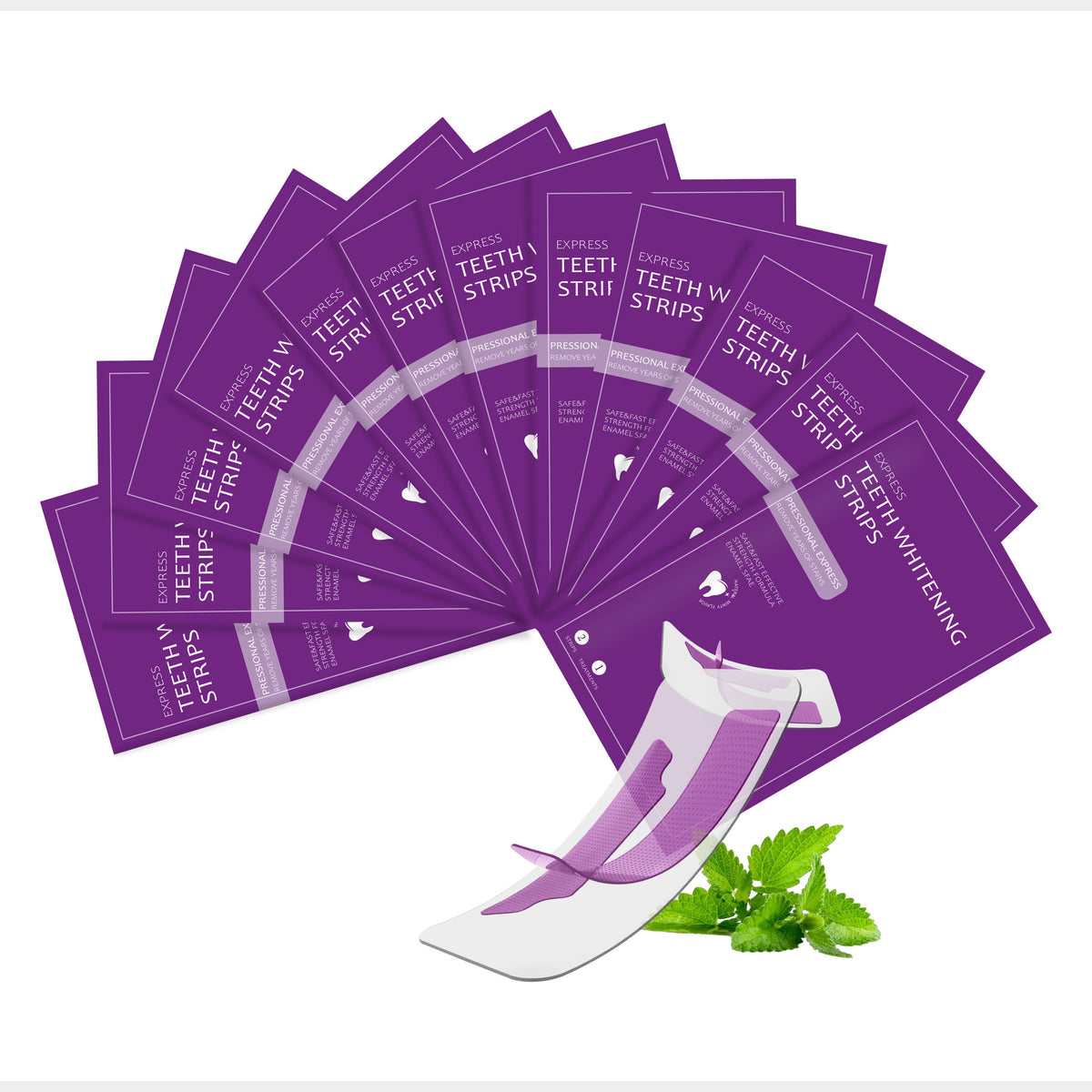 Whitening Teeth Strips - Purple Mint Flavor
