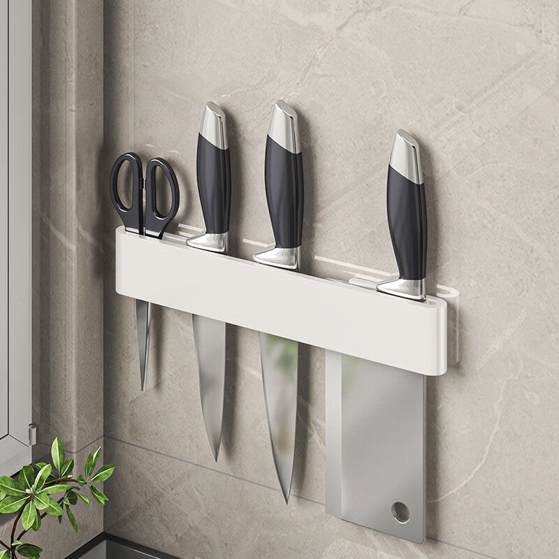 Multi-Functional Wall-Mounted Kitchen Shelf Organizer - Modern Steel Storage Rack