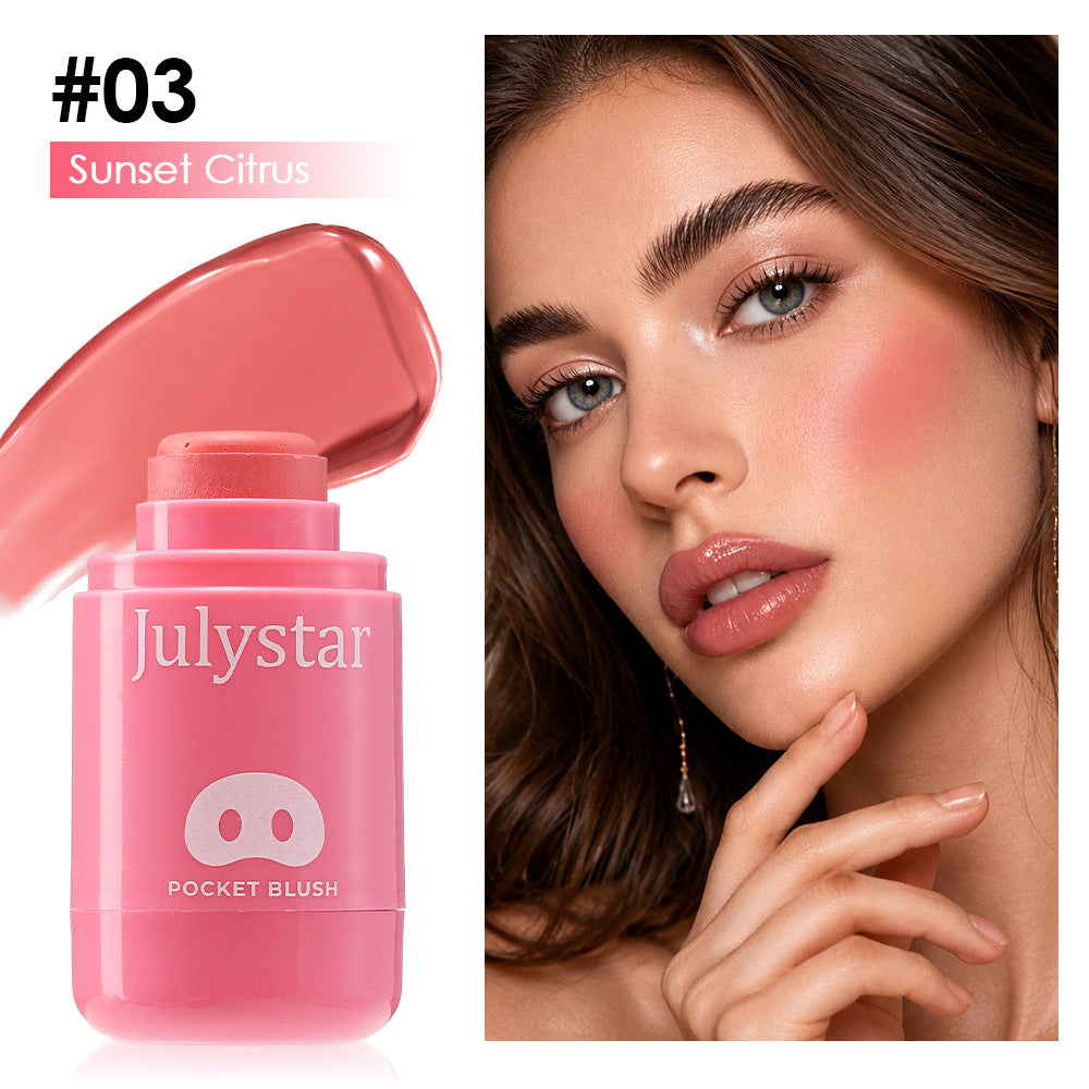Natural Lip and Cheek Dual-Use Cream Blush - Moisturizing Tinted Makeup
