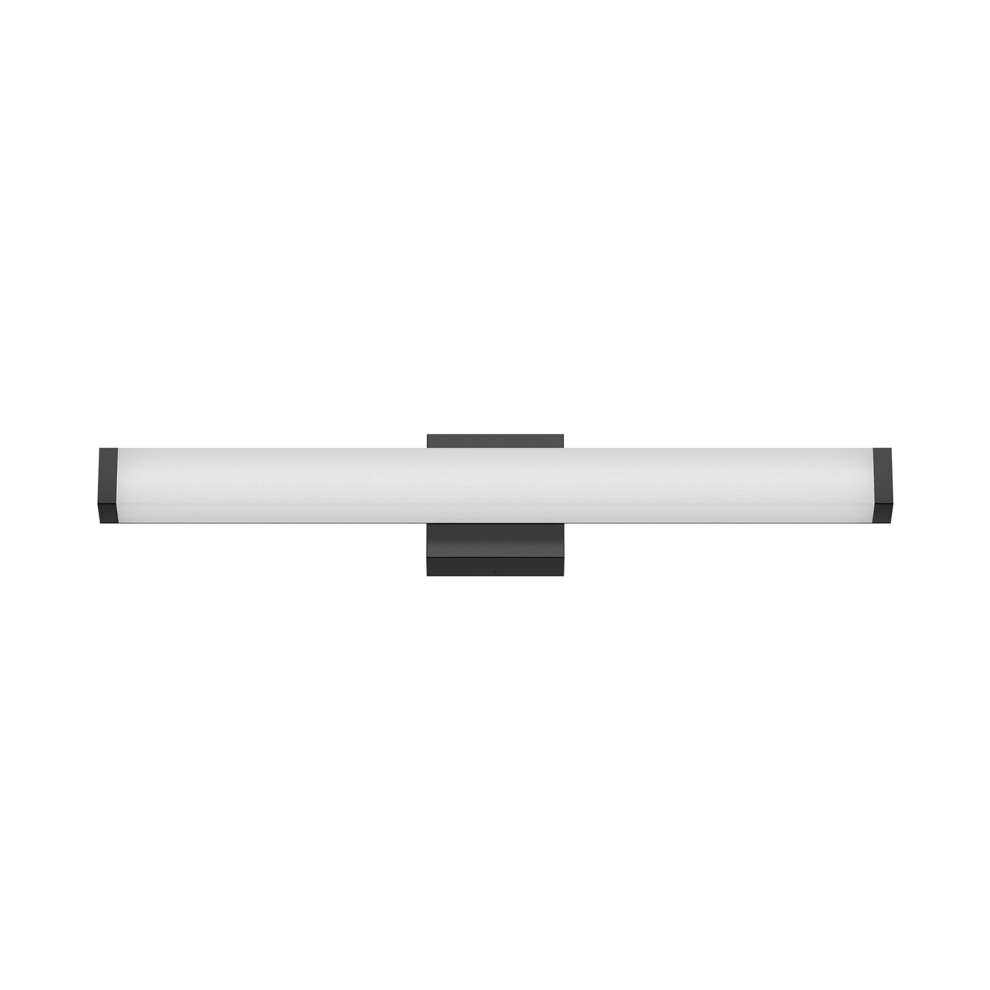 Black Bathroom Vanity Light 25 Inch Modern LED Wall Lamp Over Mirror 14W Cool White