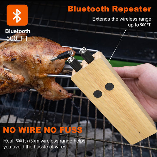 Wireless Bluetooth Cooking Thermometer for BBQ and Kitchen