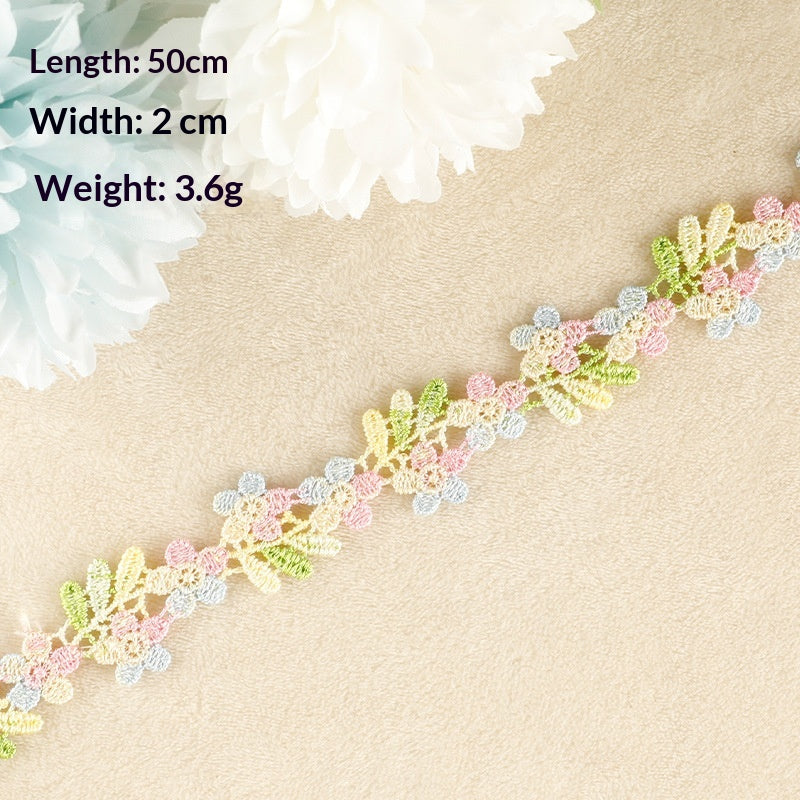 Water-Soluble Embroidered Ribbon & Fabric Patches for DIY Garments