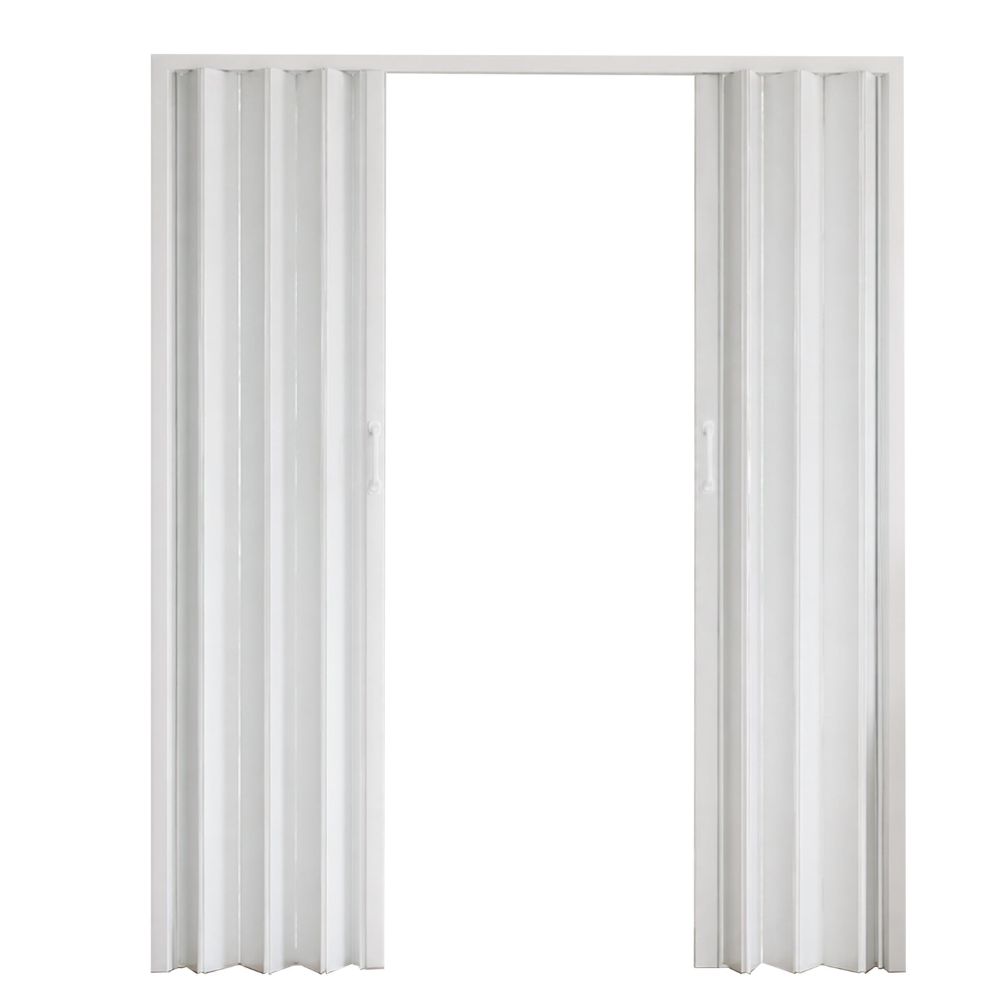 PVC Accordion Folding Door - Heavy Duty Room Divider, White