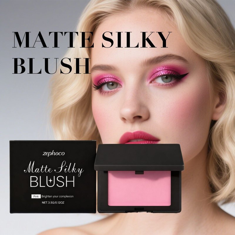 Matte Silky Blush - Pink, 3.5 g