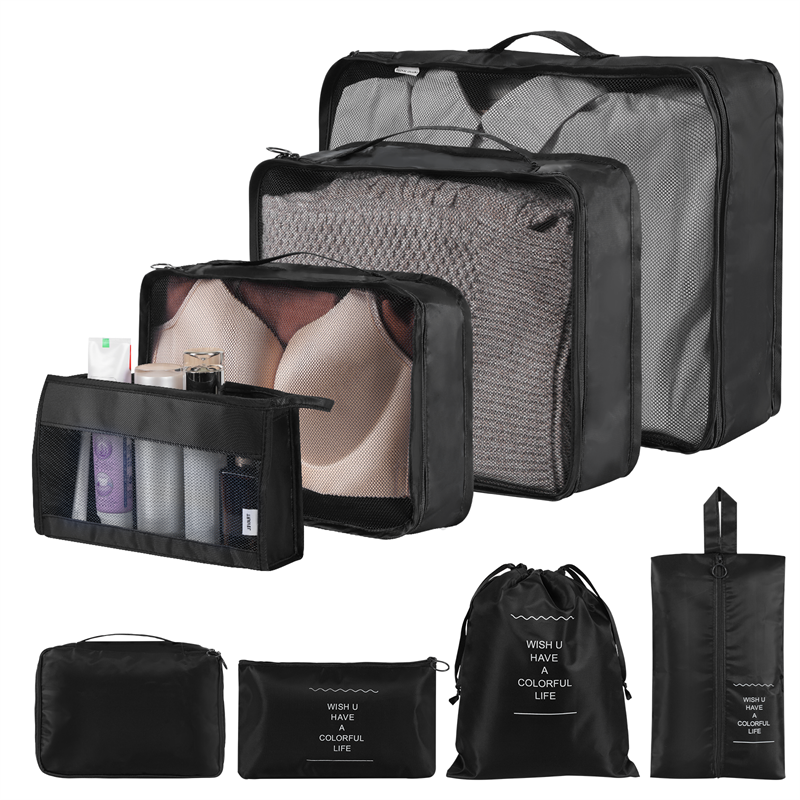 Solid Color Clothing & Wardrobe Storage Bags - Set of 8 or 9